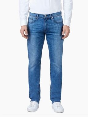 PAIGE Men's Slim Straight Jeans in Medium Blue Wash